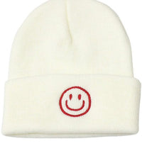 Load image into Gallery viewer, SMILEY FACE BEANIE ACCENTED | HATS
